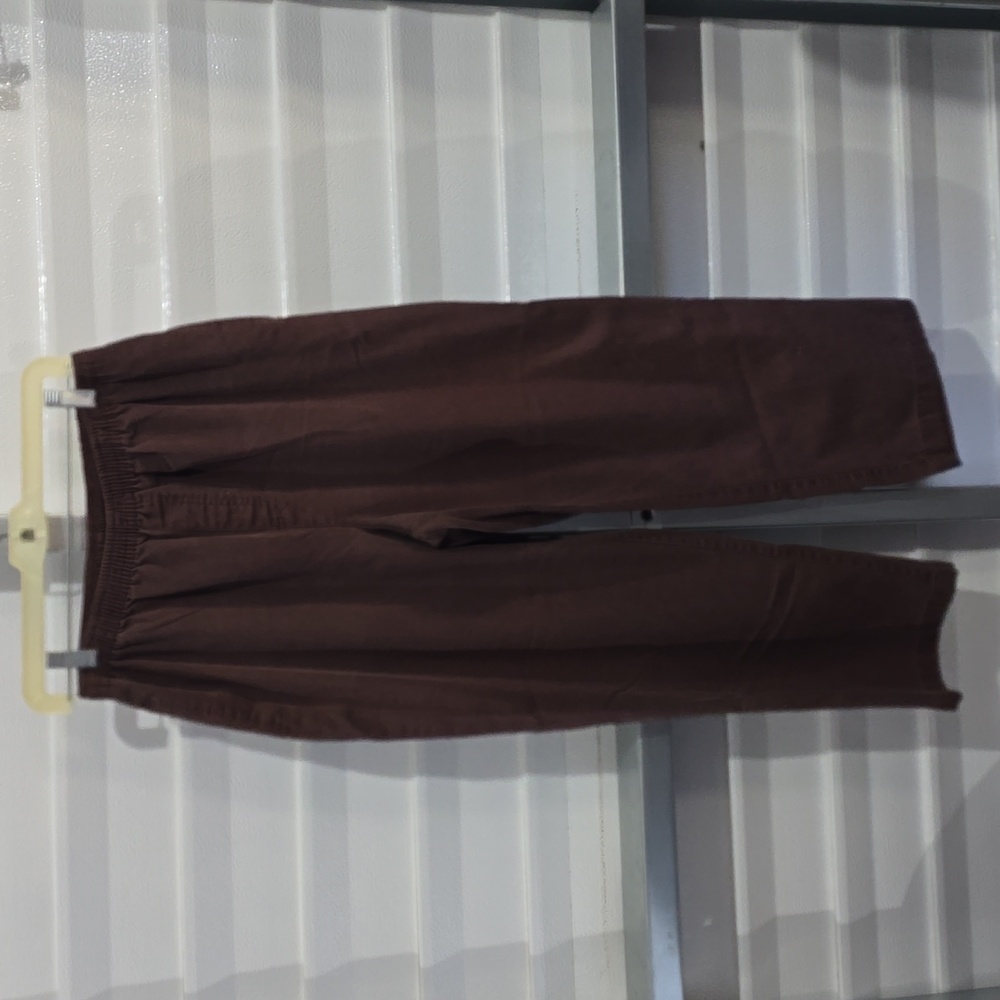 Basic Editions Brown‎ Elastic Pants Size Small